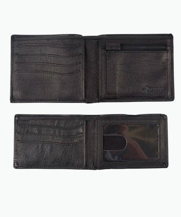 Rip Curl K-Roo RFID 2 In 1 Leather Wallet - Black